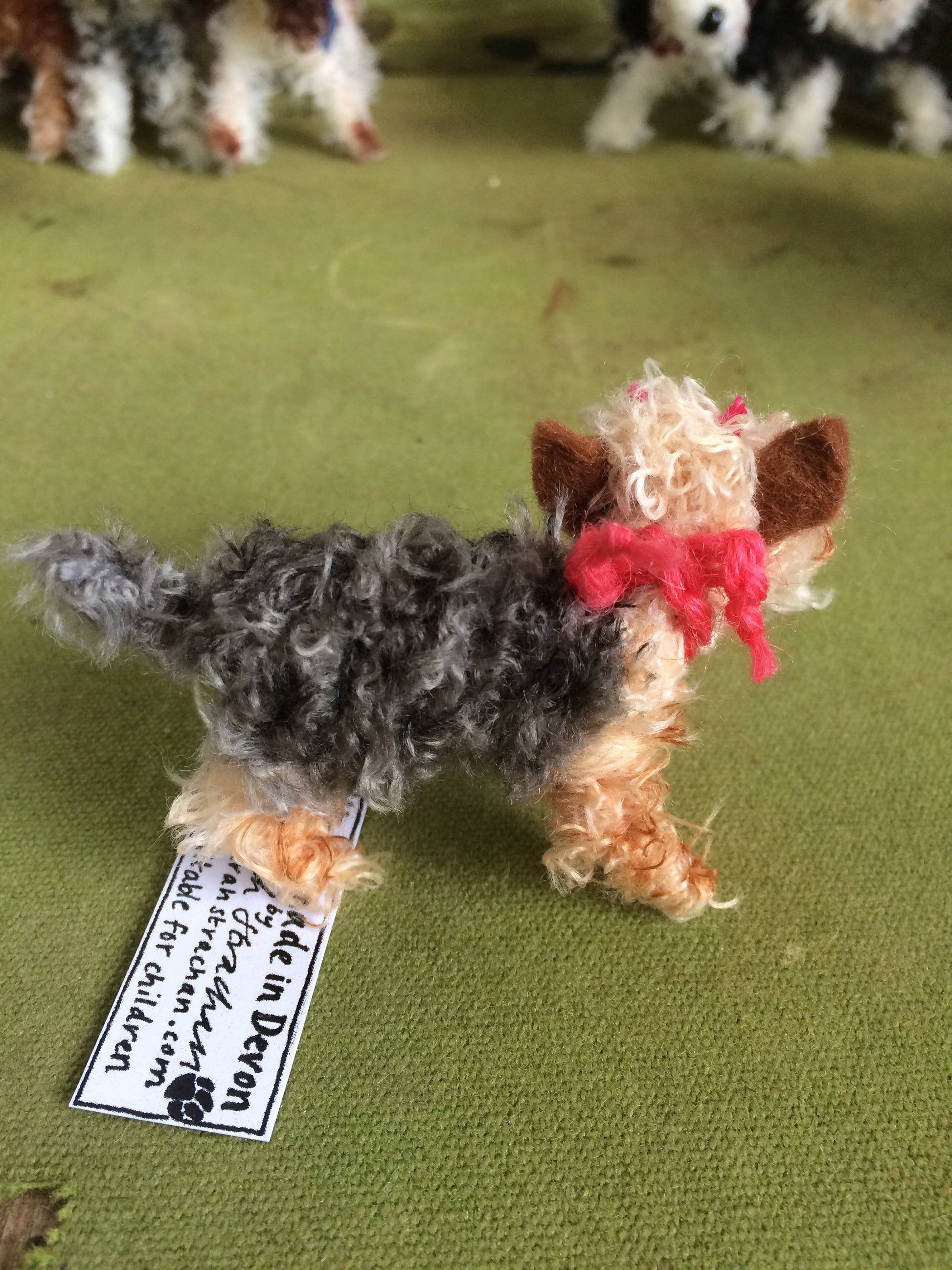 Miniature Yorkshire terrier decoration