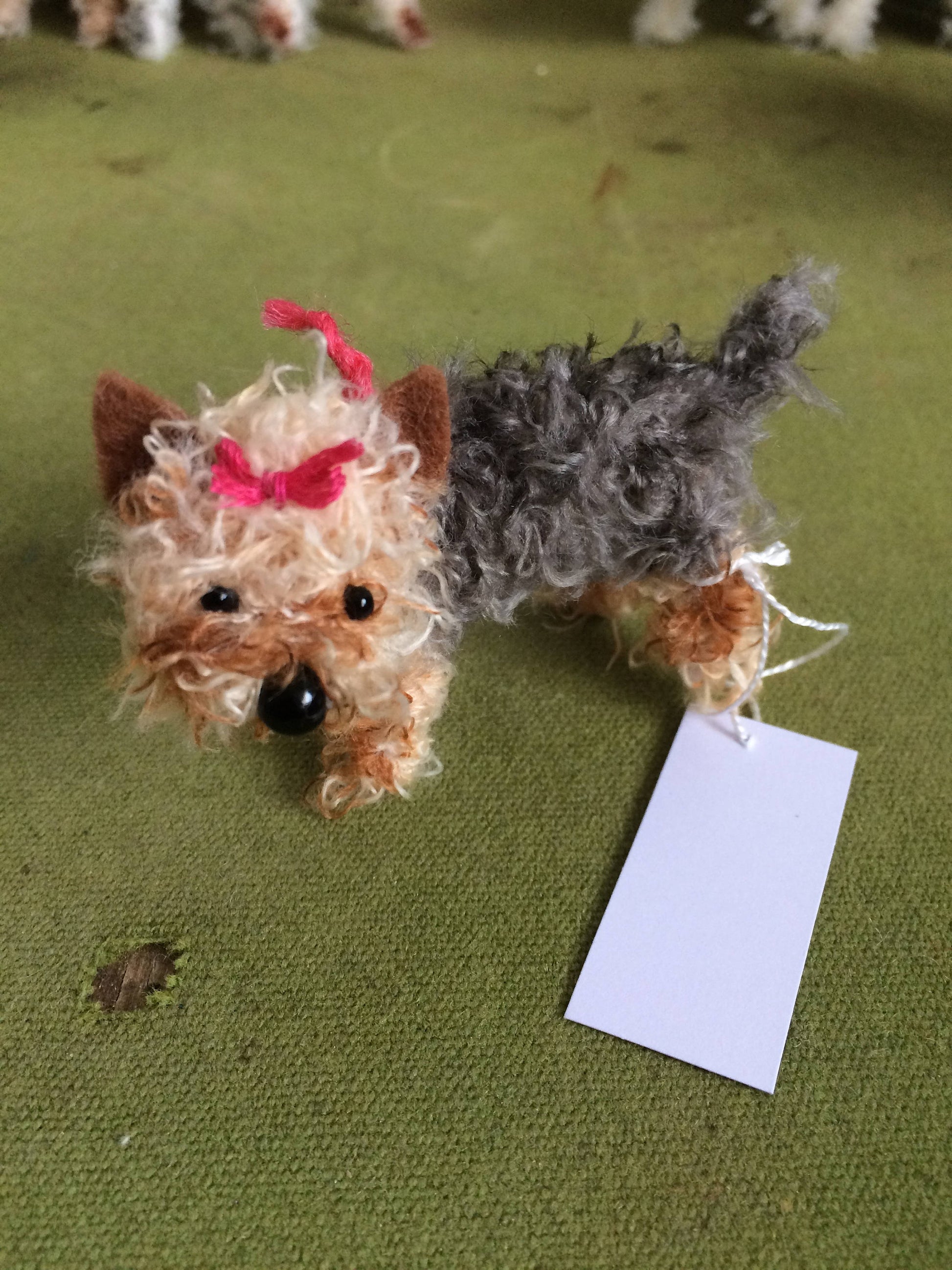 Miniature Yorkshire terrier decoration