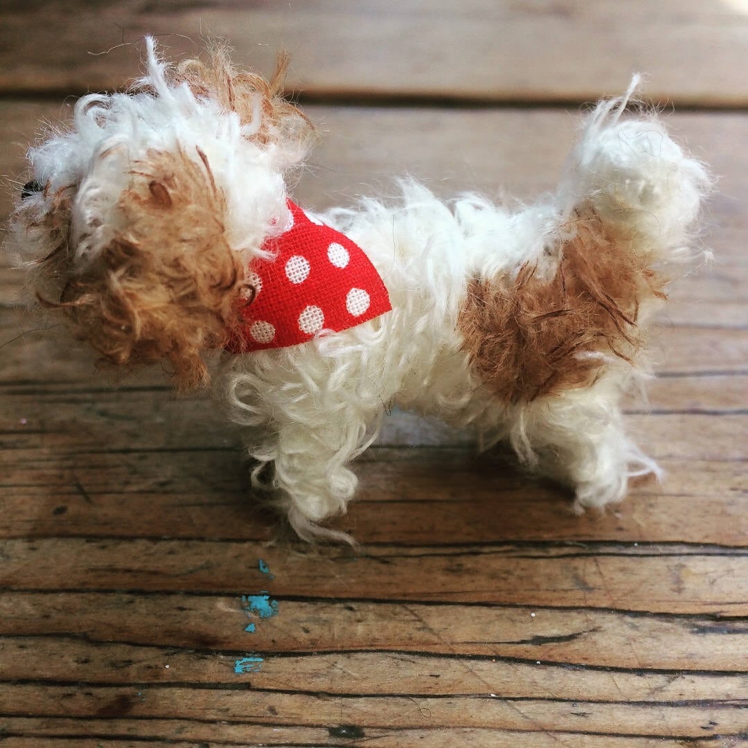 Miniature shih tzu decoration.