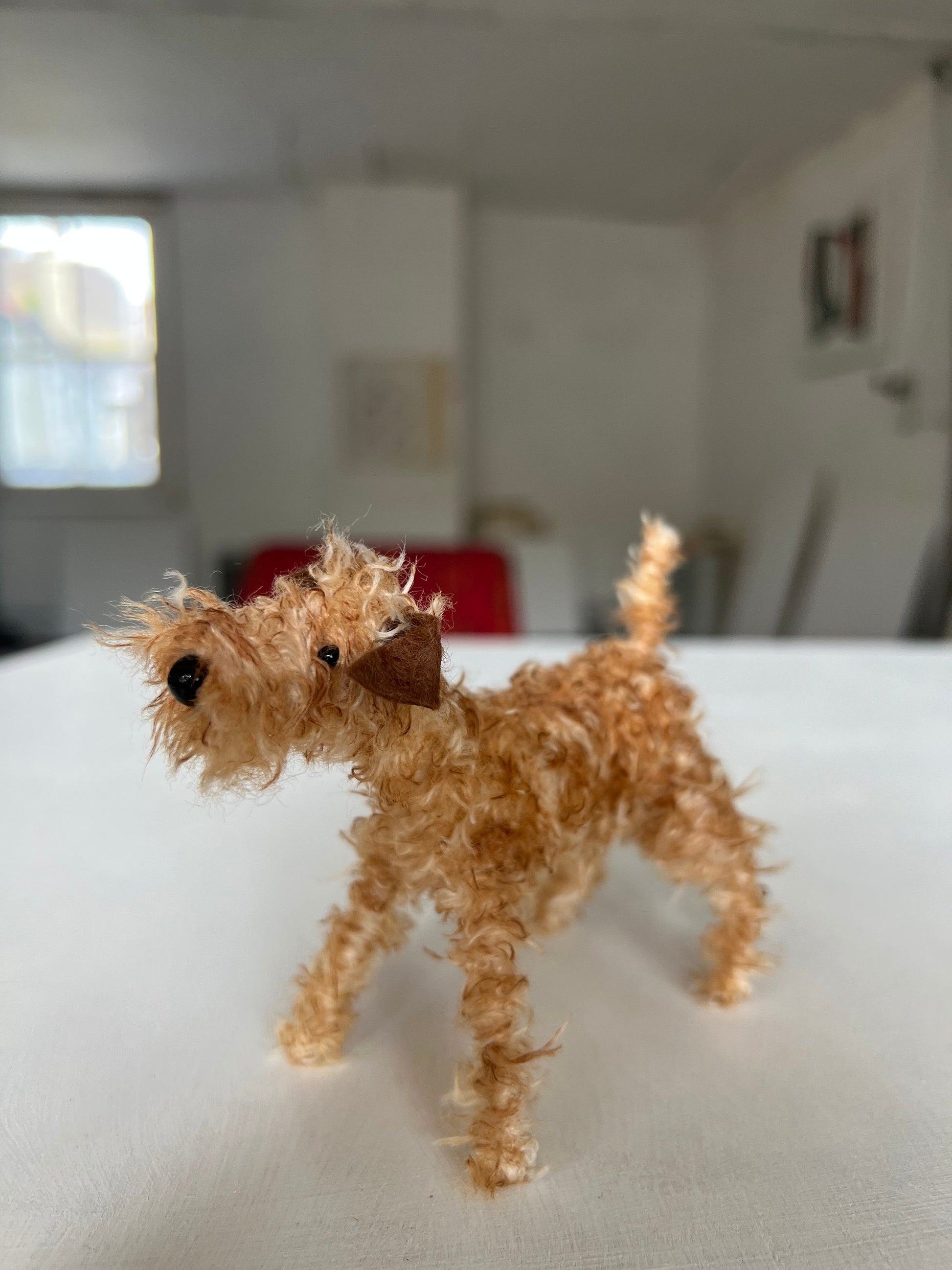 Irish Terrier miniature dog sculpture