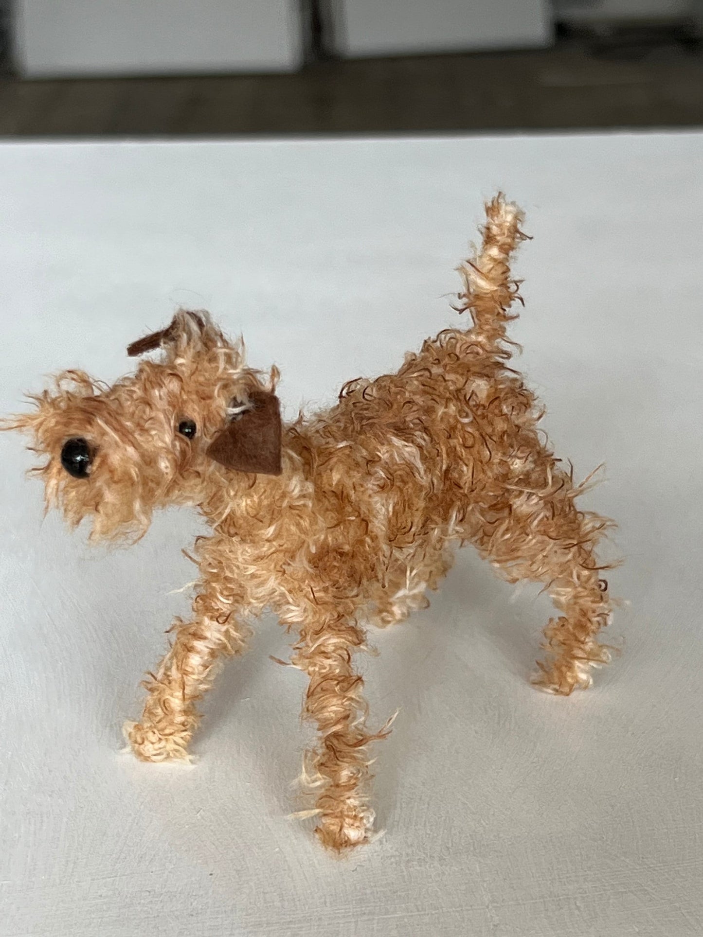 Irish Terrier miniature dog sculpture